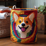 Košík na prádlo s motívom corgi